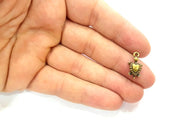 20 Turtle Charm Antique Bronze Charm Antique Bronze Plated Metal  (19x9mm) G12831