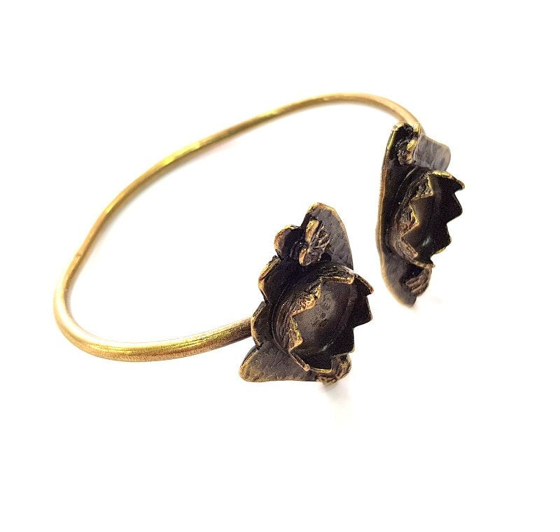 Bangle Blanks Antique Bronze Bracelet Blanks Cuff Blanks Adjustable Bracelet Blank Antique Bronze Plated Brass (12mm Blanks) G12851