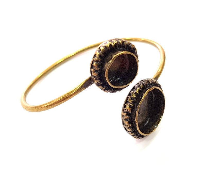 Bangle Blanks Antique Bronze Bracelet Blanks Cuff Blanks Adjustable Bracelet Blank Antique Bronze Plated Brass (16mm and 10mm Blanks) G12852