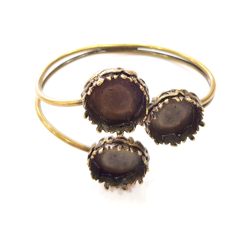 Bangle Blanks Antique Bronze Bracelet Blanks Cuff Blanks Adjustable Bracelet Blank Antique Bronze Plated Brass (16mm Blanks) G12859