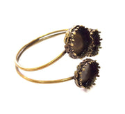 Bangle Blanks Antique Bronze Bracelet Blanks Cuff Blanks Adjustable Bracelet Blank Antique Bronze Plated Brass (16mm Blanks) G12859