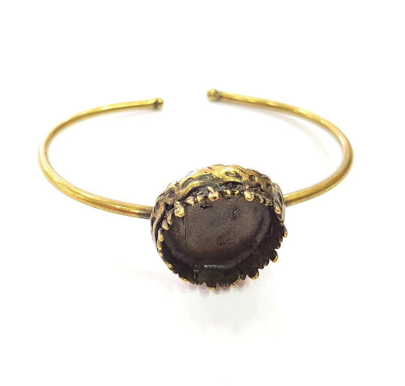 Bangle Blanks Antique Bronze Bracelet Blanks Cuff Blanks Adjustable Bracelet Blank Antique Bronze Plated Brass (20mm Blanks) G12860