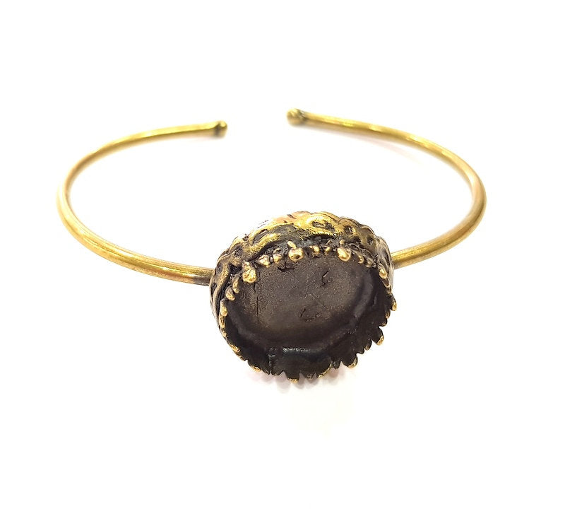 Bangle Blanks Antique Bronze Bracelet Blanks Cuff Blanks Adjustable Bracelet Blank Antique Bronze Plated Brass (20mm Blanks) G12860