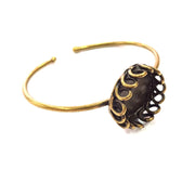 Bangle Blanks Antique Bronze Bracelet Blanks Cuff Blanks Adjustable Bracelet Blank Antique Bronze Plated Brass (20mm Blanks) G12863