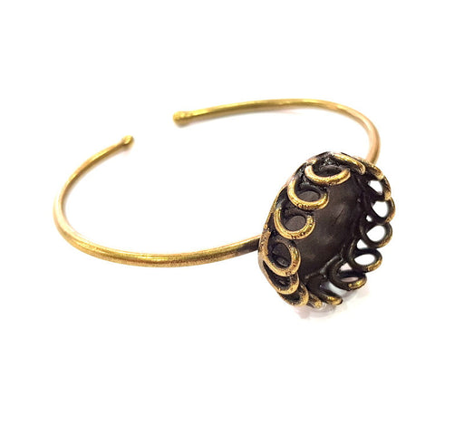 Bangle Blanks Antique Bronze Bracelet Blanks Cuff Blanks Adjustable Bracelet Blank Antique Bronze Plated Brass (20mm Blanks) G12863