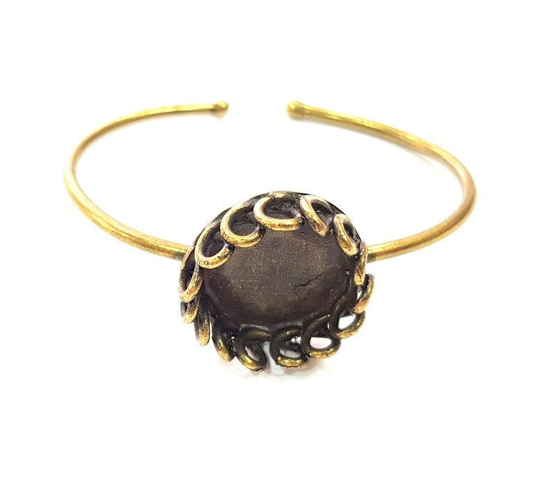 Bangle Blanks Antique Bronze Bracelet Blanks Cuff Blanks Adjustable Bracelet Blank Antique Bronze Plated Brass (20mm Blanks) G12863