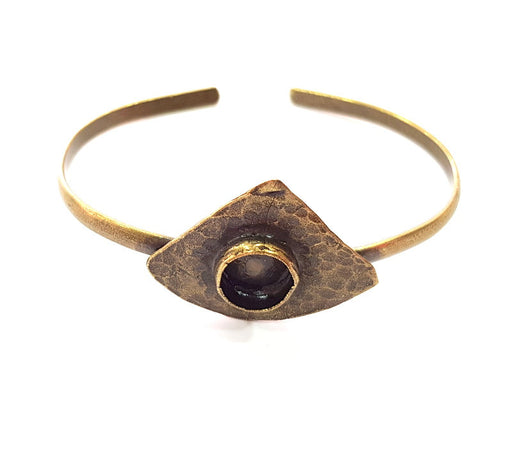 Bangle Blanks Antique Bronze Bracelet Blanks Cuff Blanks Adjustable Bracelet Blank Antique Bronze Plated Brass (10mm Blanks) G12865