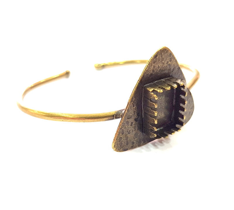 Bangle Blanks Antique Bronze Bracelet Blanks Cuff Blanks Adjustable Bracelet Blank Antique Bronze Plated Brass (14x10mm Blanks) G12866