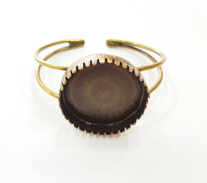 Bangle Blanks Antique Bronze Bracelet Blanks Cuff Blanks Adjustable Bracelet Blank Antique Bronze Plated Brass (35mm Blanks) G12868