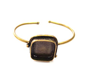 Bangle Blanks Antique Bronze Bracelet Blanks Cuff Blanks Adjustable Bracelet Blank Antique Bronze Plated Brass (20x20mm Blanks) G12872