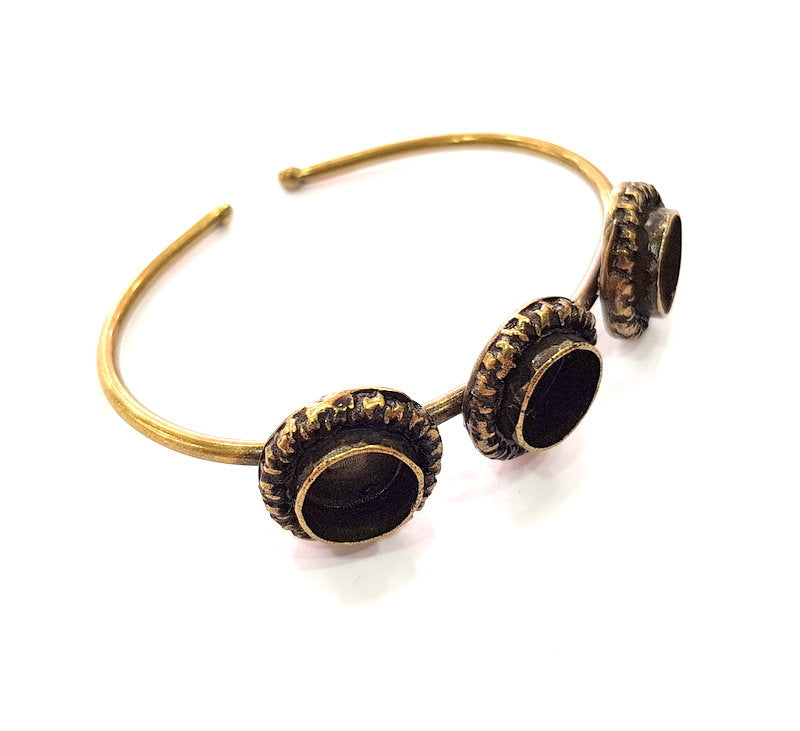 Bangle Blanks Antique Bronze Bracelet Blanks Cuff Blanks Adjustable Bracelet Blank Antique Bronze Plated Brass (10mm Blanks) G12874