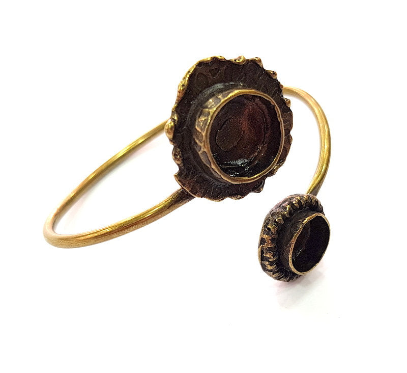 Bangle Blanks Antique Bronze Bracelet Blanks Cuff Blanks Adjustable Bracelet Blank Antique Bronze Plated Brass (13mm and 10mm Blanks) G12879