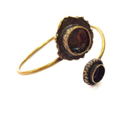Bangle Blanks Antique Bronze Bracelet Blanks Cuff Blanks Adjustable Bracelet Blank Antique Bronze Plated Brass (13mm and 10mm Blanks) G12879