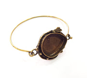 Bangle Blanks Antique Bronze Bracelet Blanks Cuff Blanks Adjustable Bracelet Blank Antique Bronze Plated Brass (25x18mm Blanks) G12883