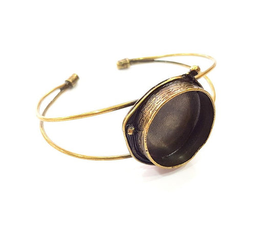 Bangle Blanks Antique Bronze Bracelet Blanks Cuff Blanks Adjustable Bracelet Blank Antique Bronze Plated Brass (24mm Blanks) G7795
