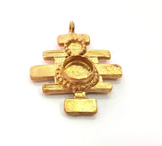 Raw Brass Pendant Blank Mosaic Base Blank inlay Blank Necklace Blank Resin Blank Mountings Cabochon Bezel Base  (10mm blank) G12893