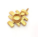 Raw Brass Pendant Blank Mosaic Base Blank inlay Blank Necklace Blank Resin Blank Mountings Cabochon Bezel Base  (10mm blank) G12893