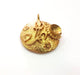 Raw Brass Pendant Blank Mosaic Base Blank inlay Blank Necklace Blank Resin Blank Mountings Cabochon Bezel Base  (7mm blank) G12900