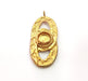 Raw Brass Pendant Blank Mosaic Base Blank inlay Blank Necklace Blank Resin Blank Mountings Cabochon Bezel Base  (10mm blank) G12901