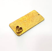 Raw Brass Pendant Blank Mosaic Base Blank inlay Blank Necklace Blank Resin Blank Mountings Cabochon Bezel Base  (9x7mm blank) G12910