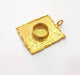Raw Brass Pendant Blank Mosaic Base Blank inlay Blank Necklace Blank Resin Blank Mountings Cabochon Bezel Base  (10mm blank) G12911
