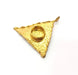 Raw Brass Pendant Blank Mosaic Base Blank inlay Blank Necklace Blank Resin Blank Mountings Cabochon Bezel Base  (10mm blank) G12912