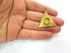 Raw Brass Pendant Blank Mosaic Base Blank inlay Blank Necklace Blank Resin Blank Mountings Cabochon Bezel Base  (10mm blank) G12912