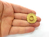 Raw Brass Pendant Blank Mosaic Base Blank inlay Blank Necklace Blank Resin Blank Mountings Cabochon Bezel Base  (10mm blank) G12915