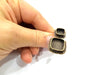 Antique Bronze Ring Blank Ring Setting inlay Blank Mosaic Bezel Base Cabochon Mountings (15mm+10mm blank) Antique Bronze Plated Brass G12057