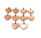 10 Heart Charm Antique Copper Charm Antique Copper Plated Metal (13x12mm) G12066