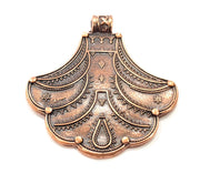 Copper Pendant Antique Copper Pendant Antique Copper Plated Metal ( 55x49 mm ) G12073
