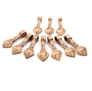 10 Copper Charm (21x8mm) Antique Copper Charm Antique Copper Plated Metal  G12074