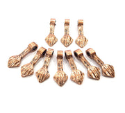 10 Copper Charm (21x8mm) Antique Copper Charm Antique Copper Plated Metal  G12074