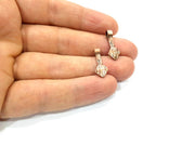 10 Copper Charm (21x8mm) Antique Copper Charm Antique Copper Plated Metal  G12074