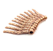 10 Copper Charm (30x4mm) Antique Copper Charm Antique Copper Plated Metal  G12083