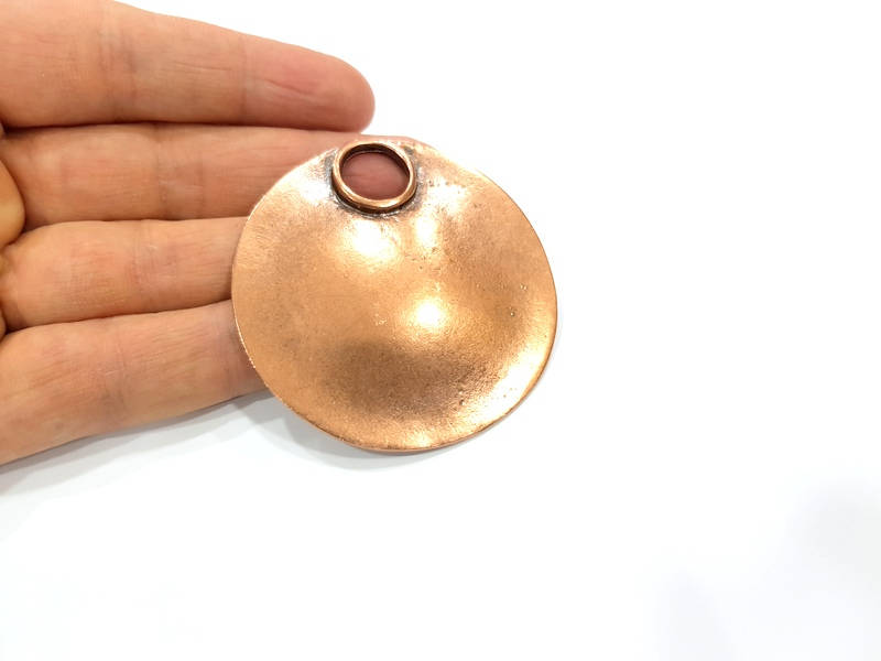 Copper Pendant Antique Copper Pendant Antique Copper Plated Metal ( 61 mm ) G12090
