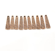 20 Copper Charm Antique Copper Charm Antique Copper Plated Metal (17x5mm) G12092