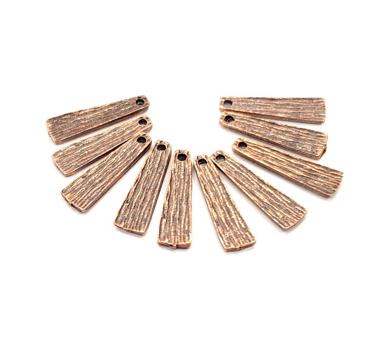 20 Copper Charm Antique Copper Charm Antique Copper Plated Metal (17x5mm) G12092