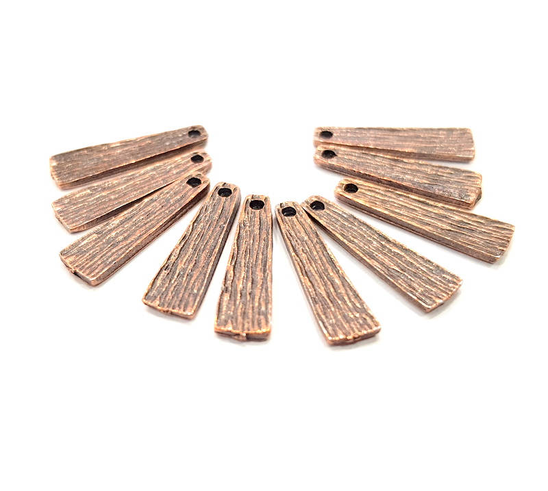 20 Copper Charm Antique Copper Charm Antique Copper Plated Metal (17x5mm) G12092