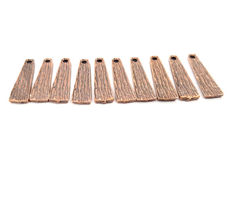 20 Copper Charm Antique Copper Charm Antique Copper Plated Metal (17x5mm) G12092