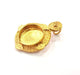 Raw Brass Pendant Blank Mosaic Base Blank inlay Blank Necklace Blank Resin Blank Mountings Cabochon Bezel Base  (20mm blank) G12956