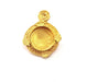 Raw Brass Pendant Blank Mosaic Base Blank inlay Blank Necklace Blank Resin Blank Mountings Cabochon Bezel Base  (20mm blank) G12956