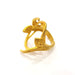 Raw Brass Ring Blank Bezel Settings Cabochon Base Mountings Adjustable Resin Blank  (25x15mm blank ) G12974