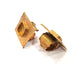 Raw Brass Ring Blank Bezel Settings Cabochon Base Mountings Adjustable Resin Blank  (15x15mm blank ) G12984
