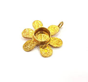 Raw Brass Pendant Blank Mosaic Base Blank inlay Blank Necklace Blank Resin Blank Mountings Cabochon Bezel Base  (10mm blank) G12986