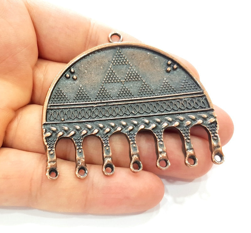 Copper Pendant Antique Copper Pendant Antique Copper Plated Metal ( 64x58 mm ) G13118