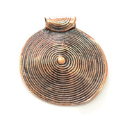 Copper Pendant Antique Copper Pendant Antique Copper Plated Metal ( 54 mm ) G14725