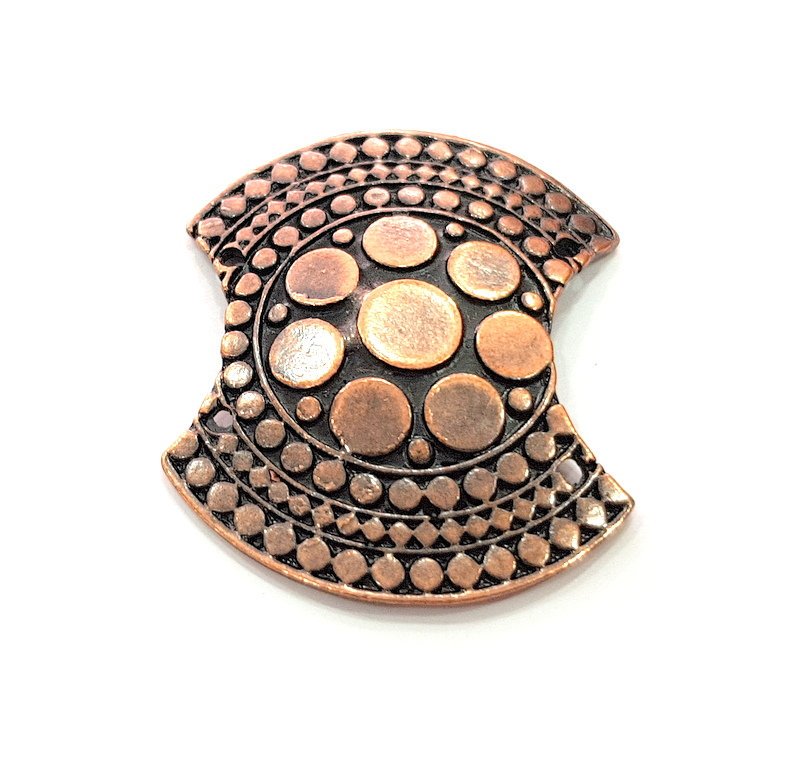 Copper Pendant Antique Copper Pendant Antique Copper Plated Metal (47x39 mm ) G13135