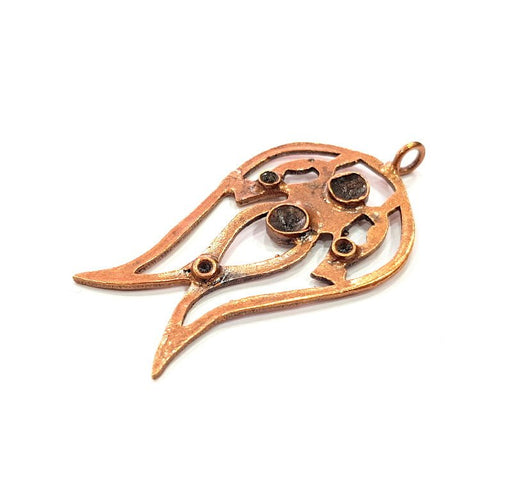 Antique Copper Pendant Blank Mosaic Base Blank inlay Necklace Blank Resin Blank Mountings Copper Plated Brass ( 5 mm blank) G13234