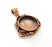 Antique Copper Pendant Blank Mosaic Base Blank inlay Necklace Blank Resin Blank Mountings Copper Plated Brass ( 20 mm blank) G13244